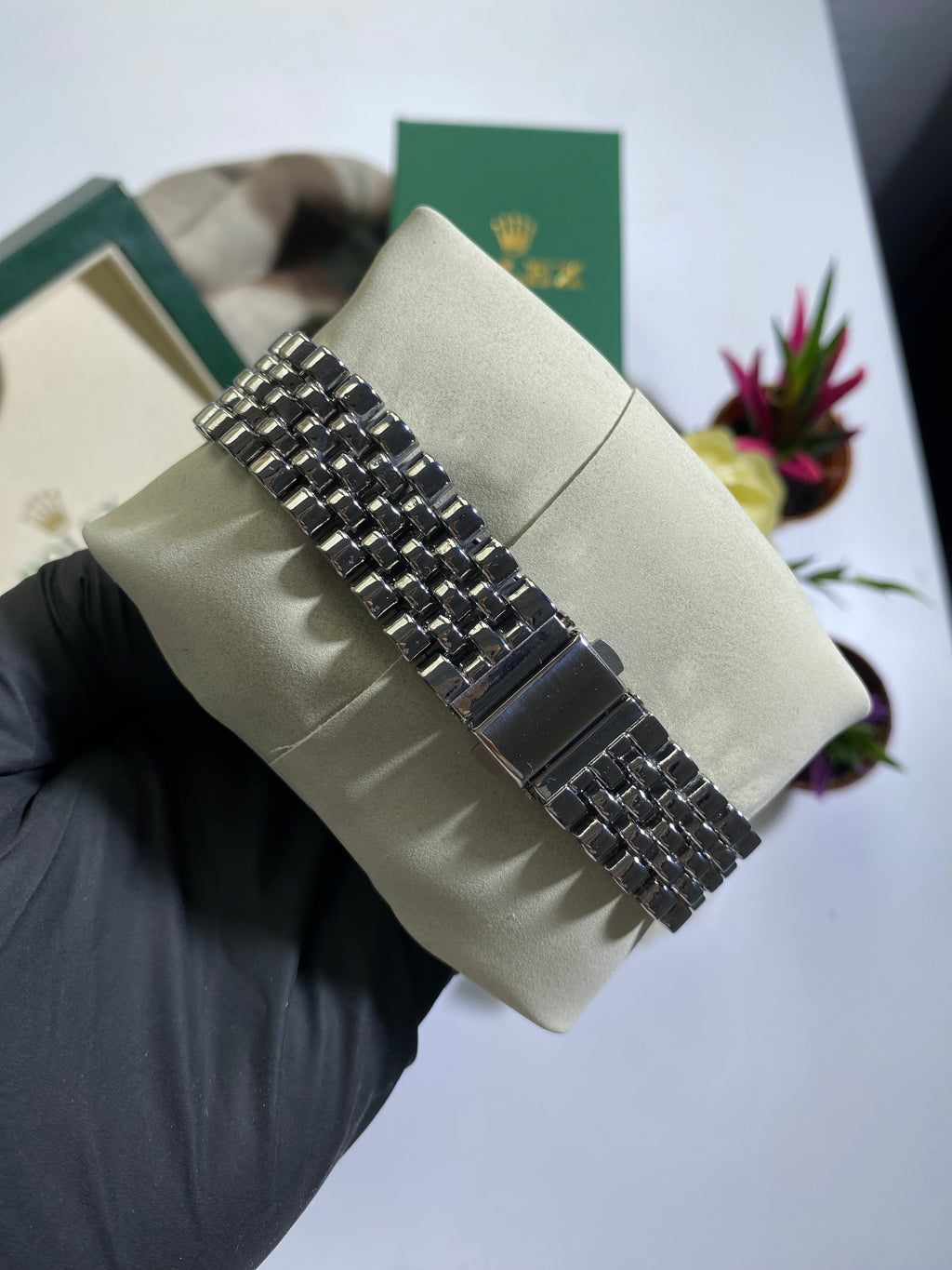 Silver Yeşil Kadran Beyaz Datejust Saat