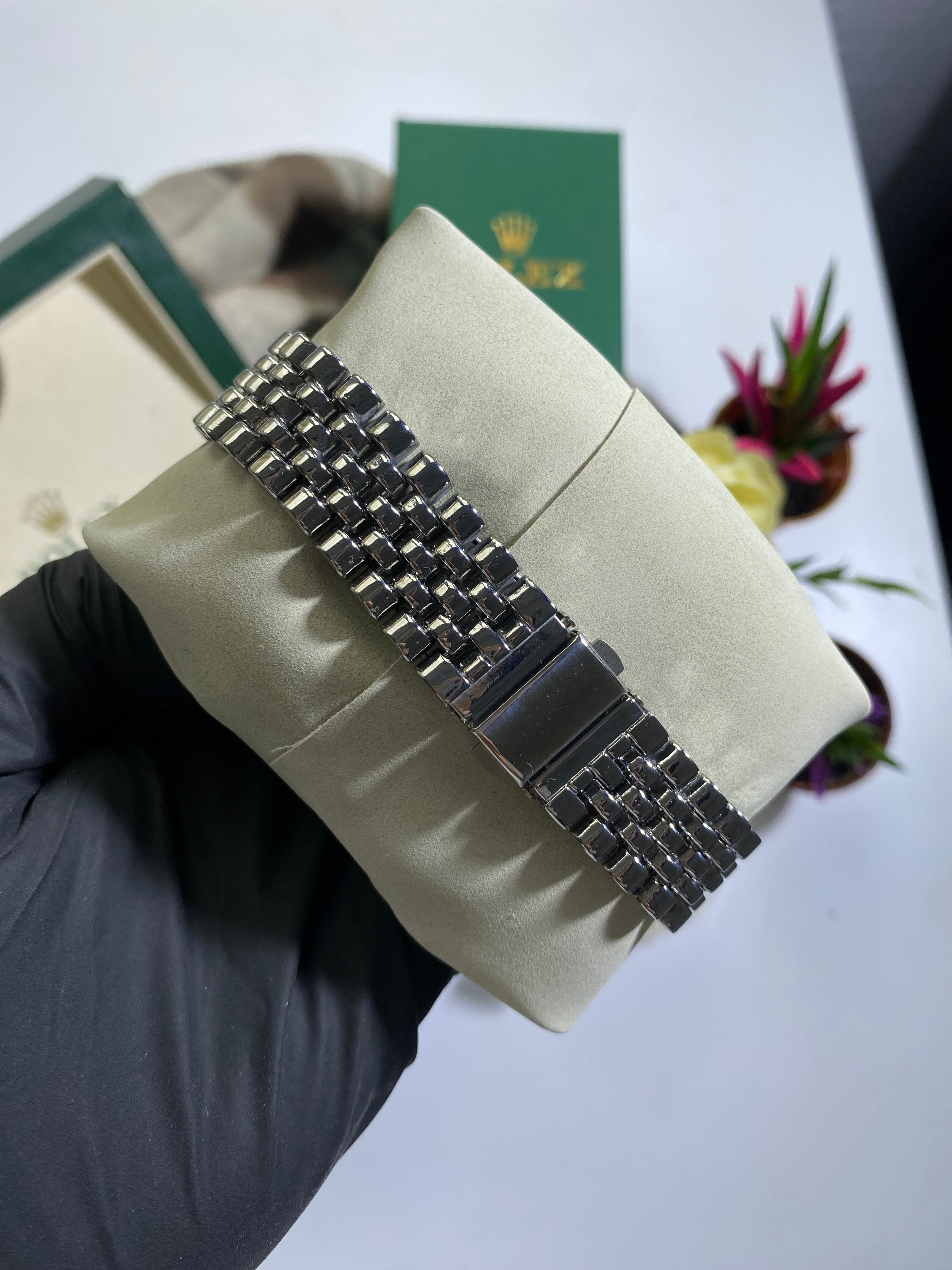 Silver Yeşil Kadran Beyaz Datejust Saat