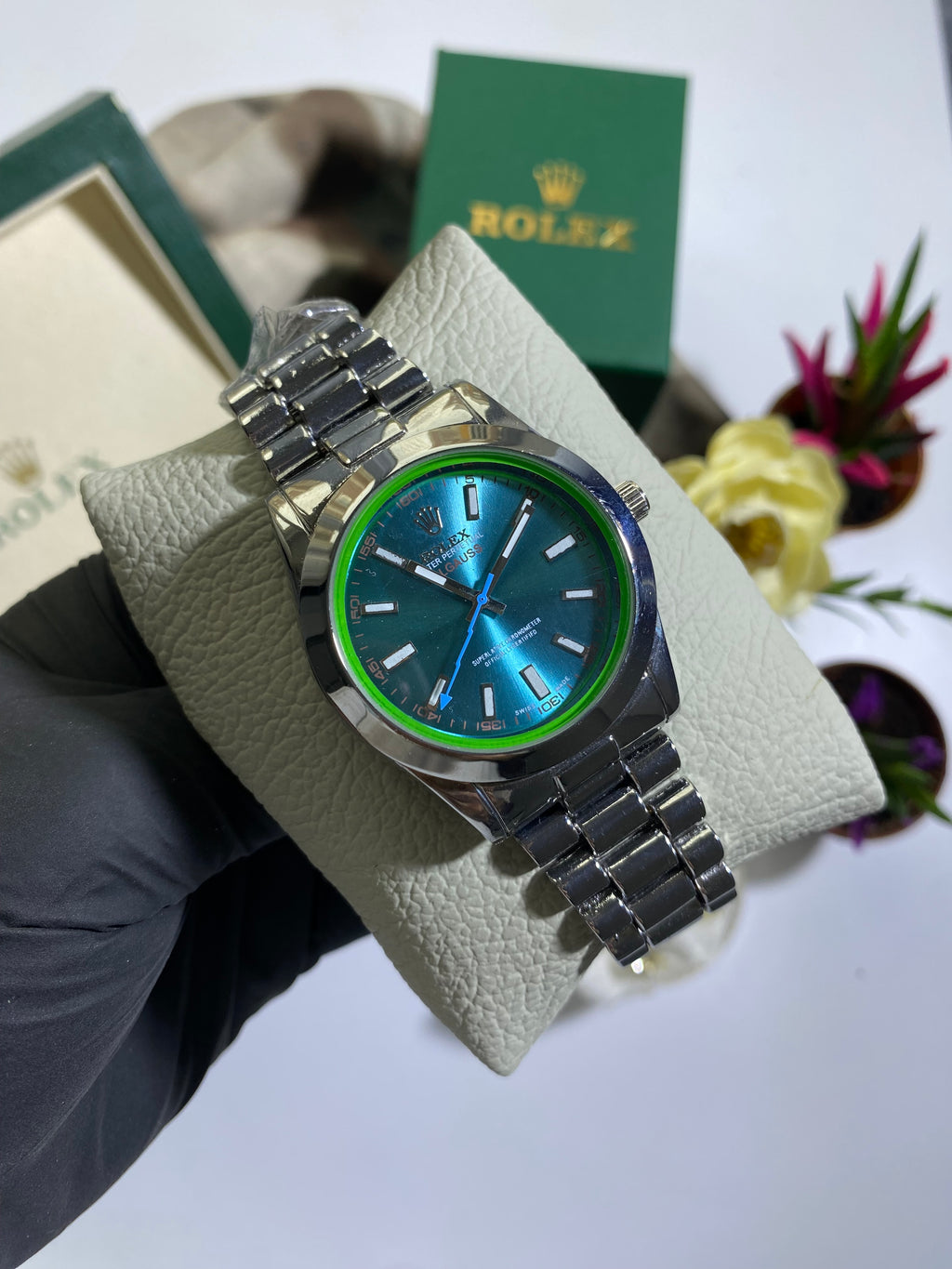 Silver - Mavi Datejust Saat