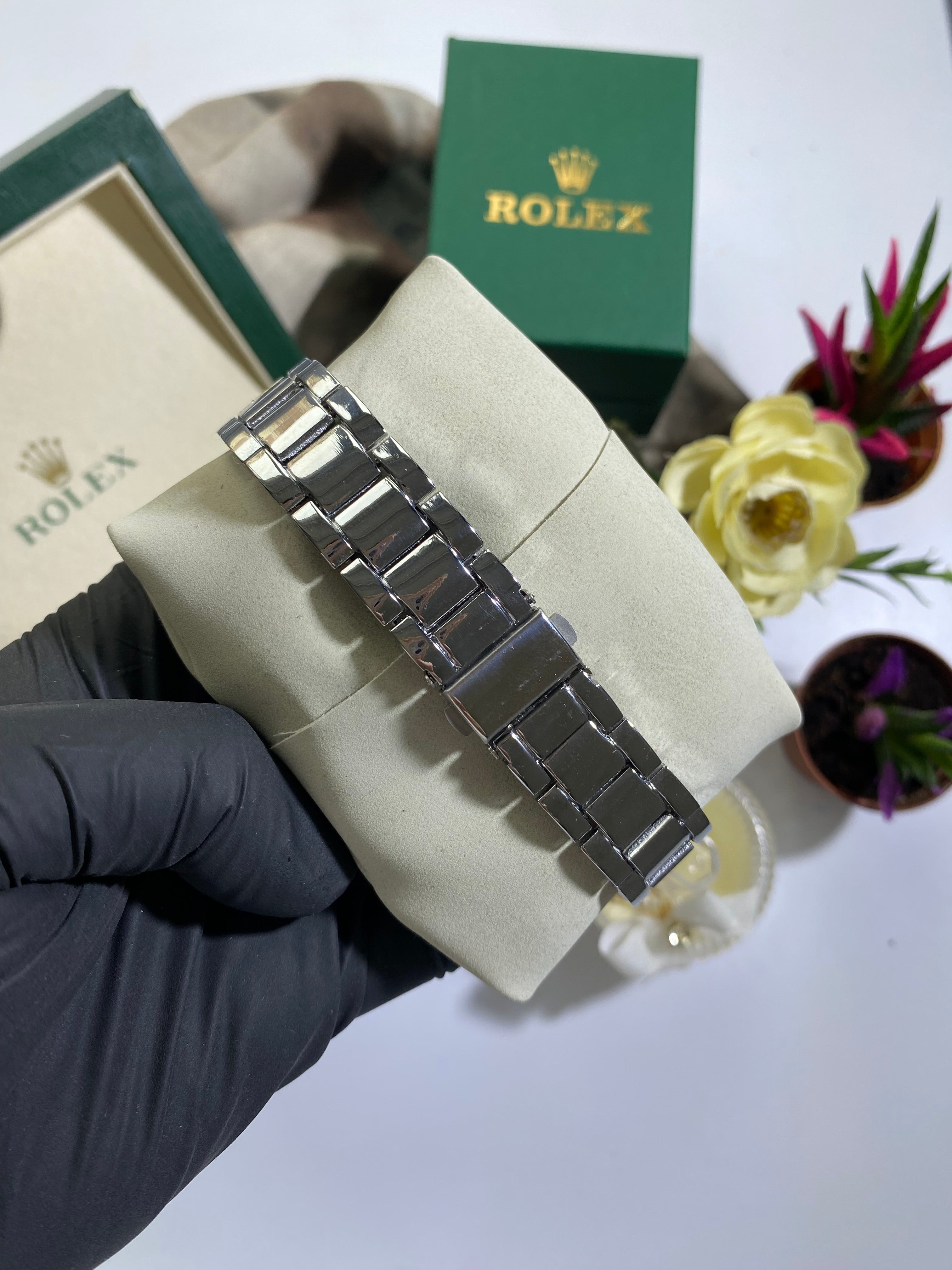 Silver - Okyanus Kadran Daytona Saat