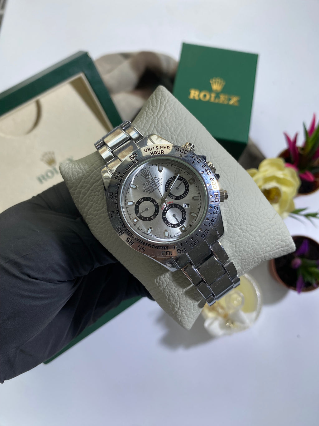 Silver Beyaz Kadran Daytona Saat