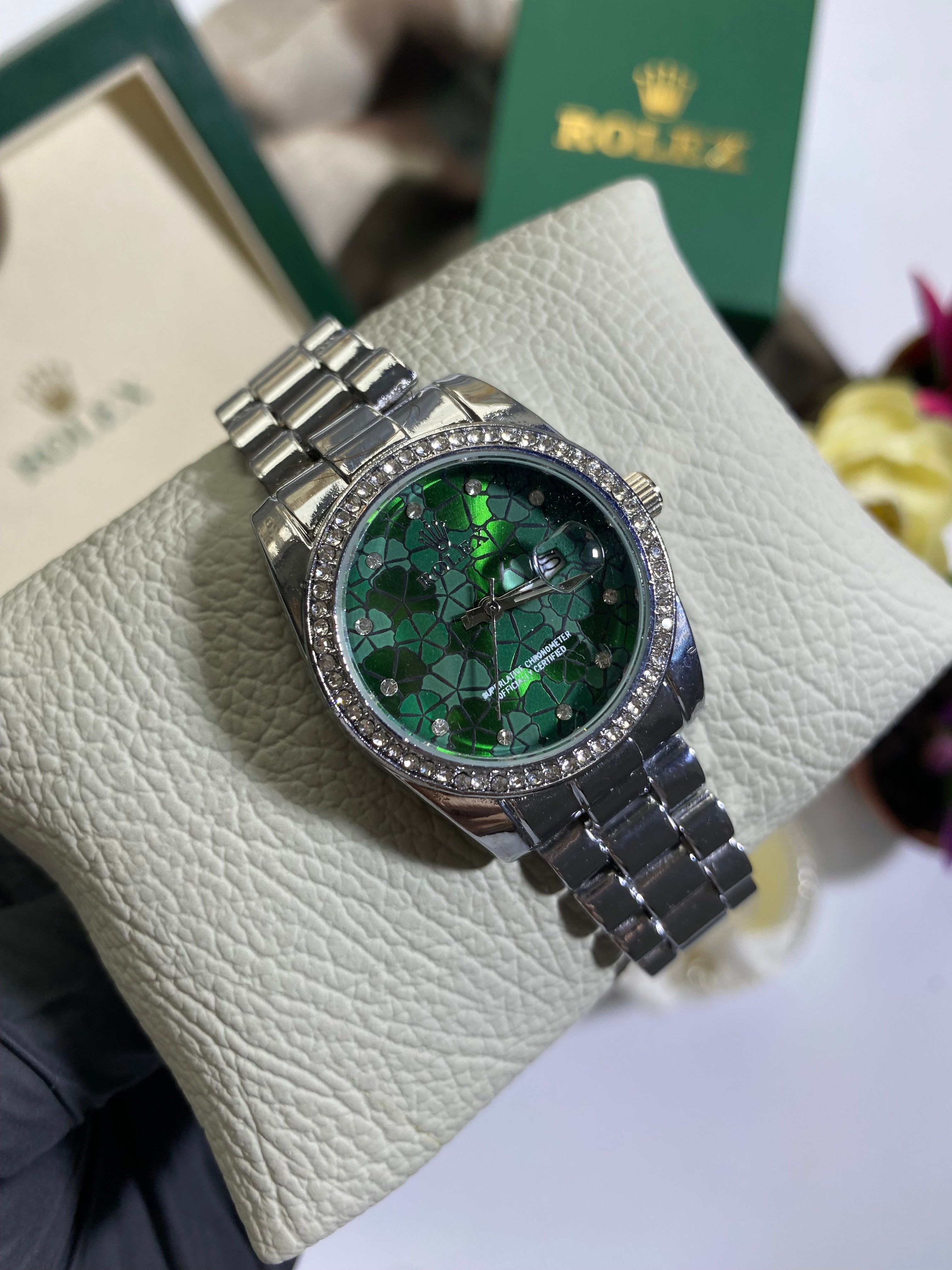 Silver - Yeşil Kadran Kadın Sky Model