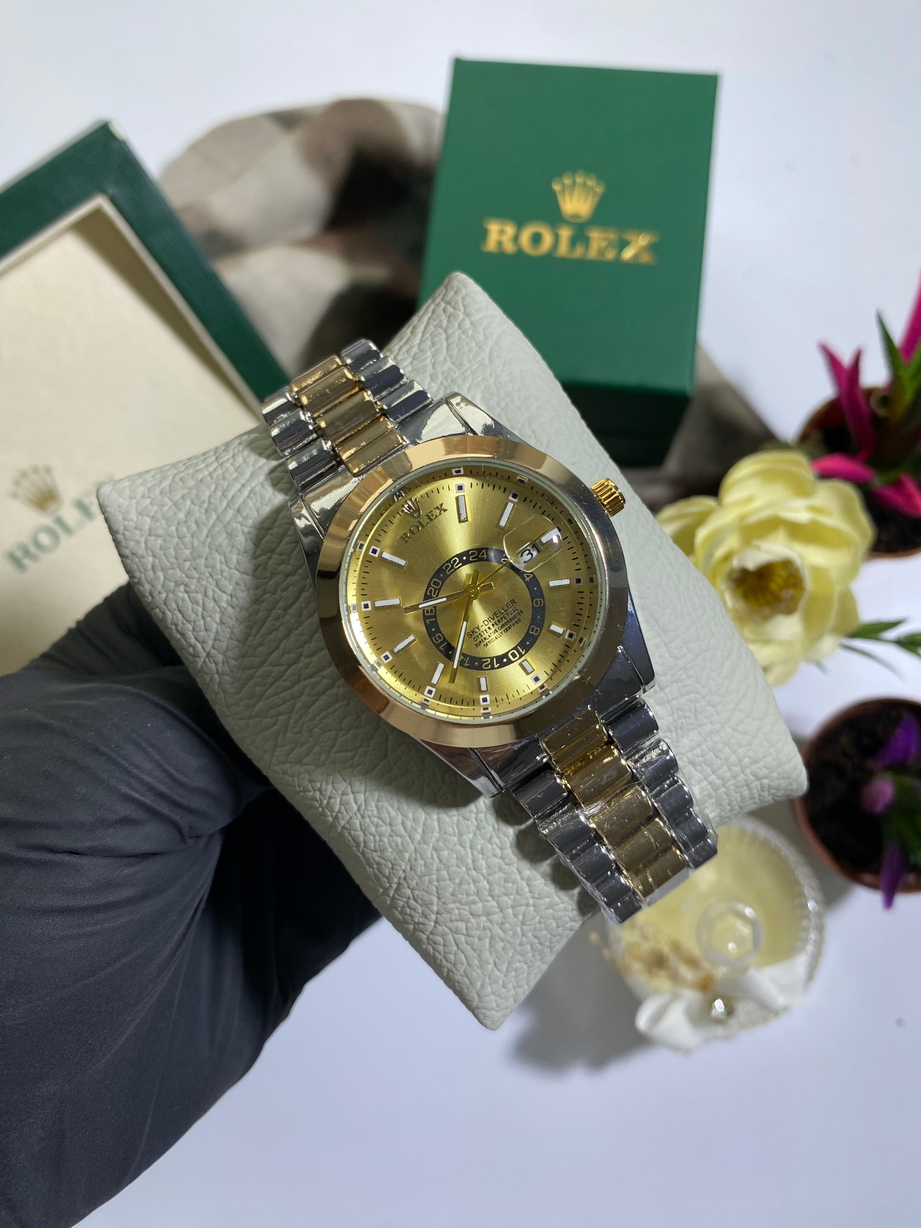 Silver - Gold Kadran Datejust Saat