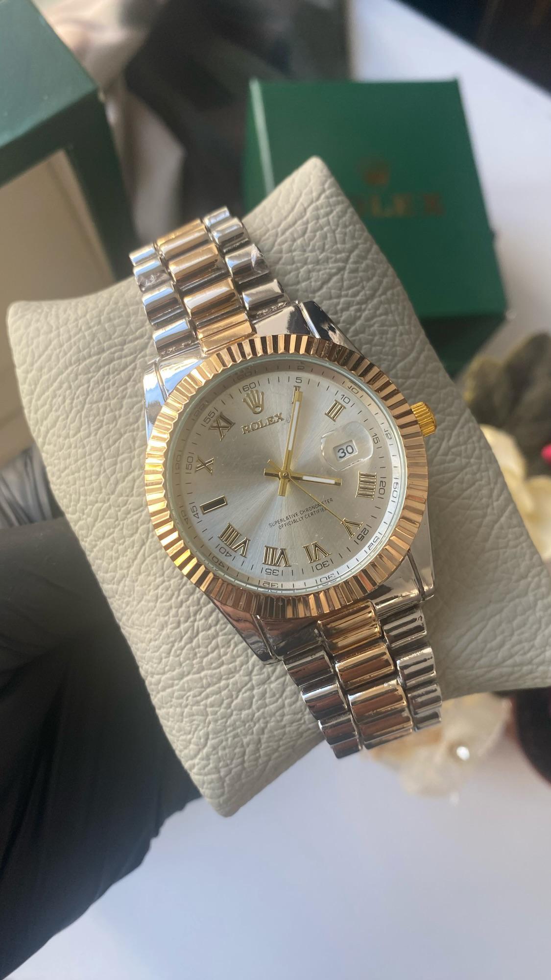 Gold - Silver Beyaz Kadran Datejust Saat